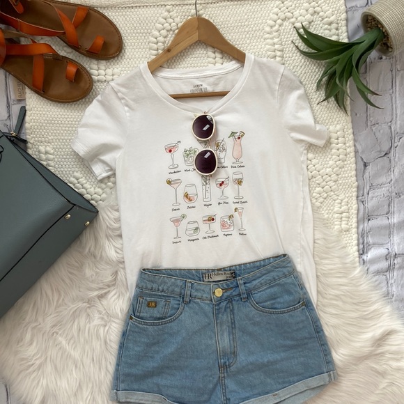 J. Crew Women's Cocktail Collector's T Shirt in size S - Picture 2 of 7